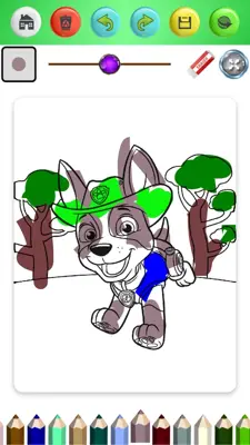 Coloring Paw Pat Game android App screenshot 4