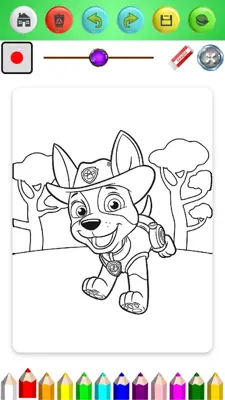 Coloring Paw Pat Game android App screenshot 6