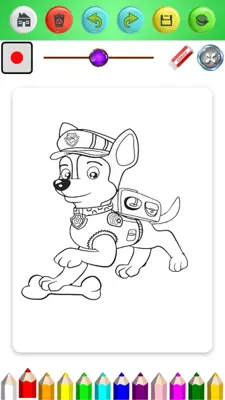 Coloring Paw Pat Game android App screenshot 7